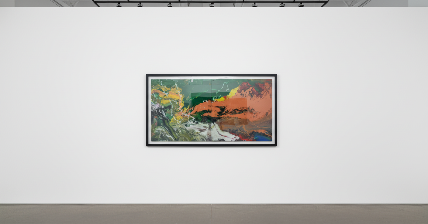 Gerhard Richter - Flow P15, 2016, Diasec-mounted chromogenic print mounted on aluminum