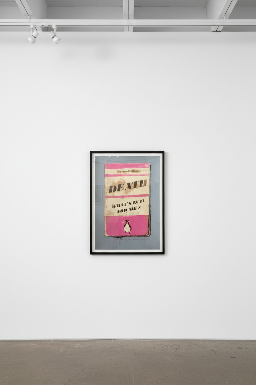 Death - What's In It For Me? by Harland Miller, screenprint available at Guy Hepner