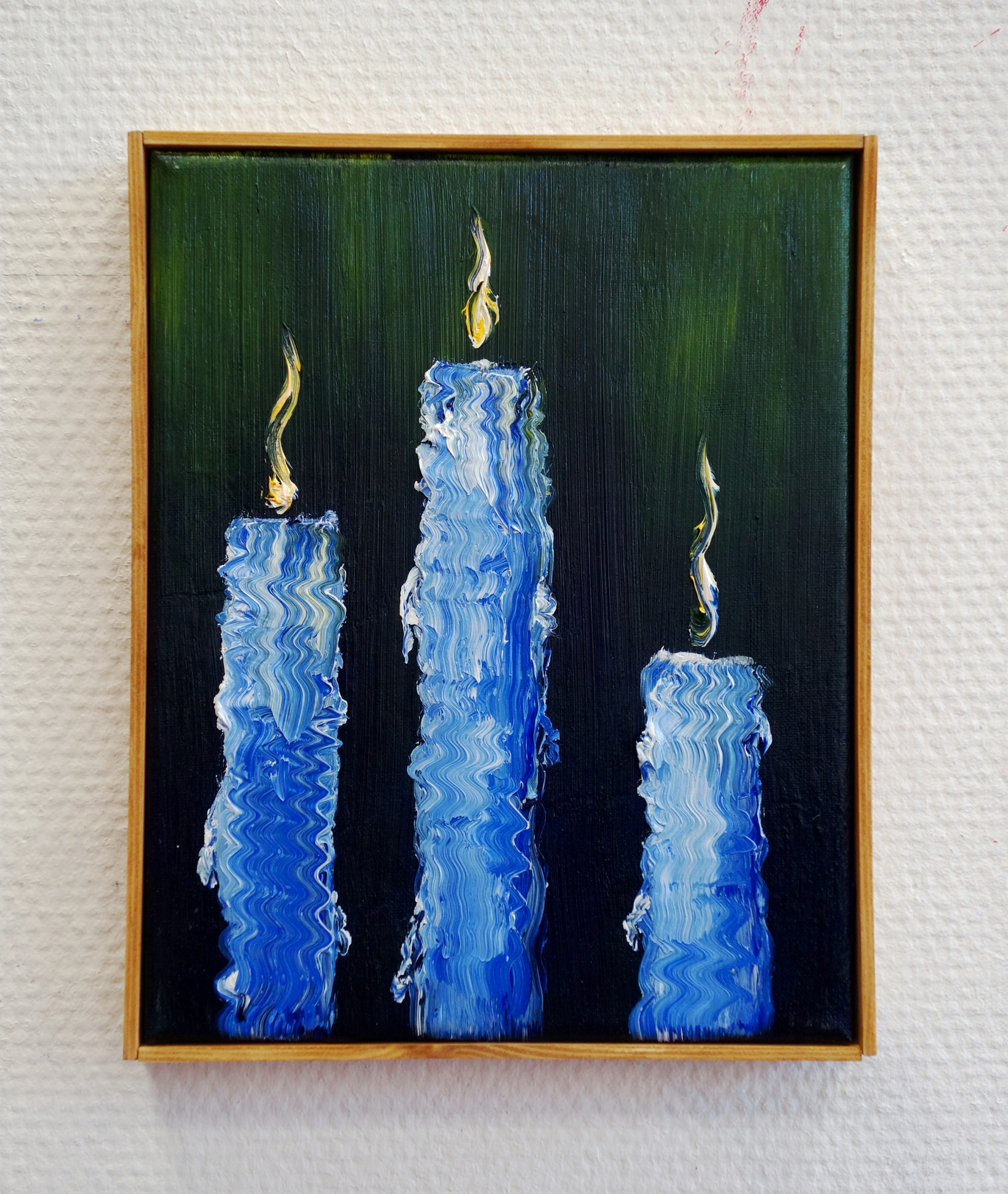 Blue Creamy Candles
