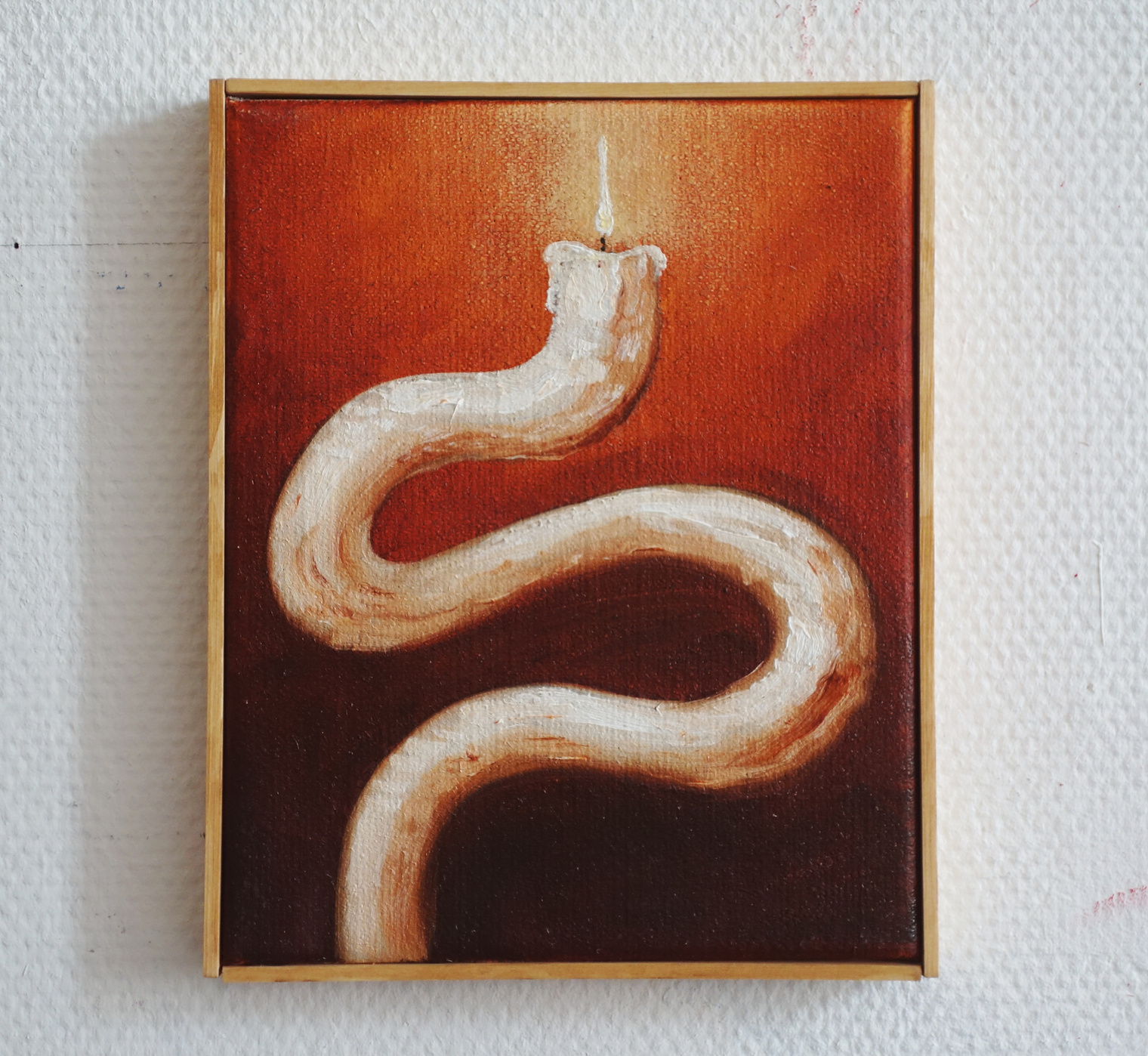 Brown Curvy Candle #2
