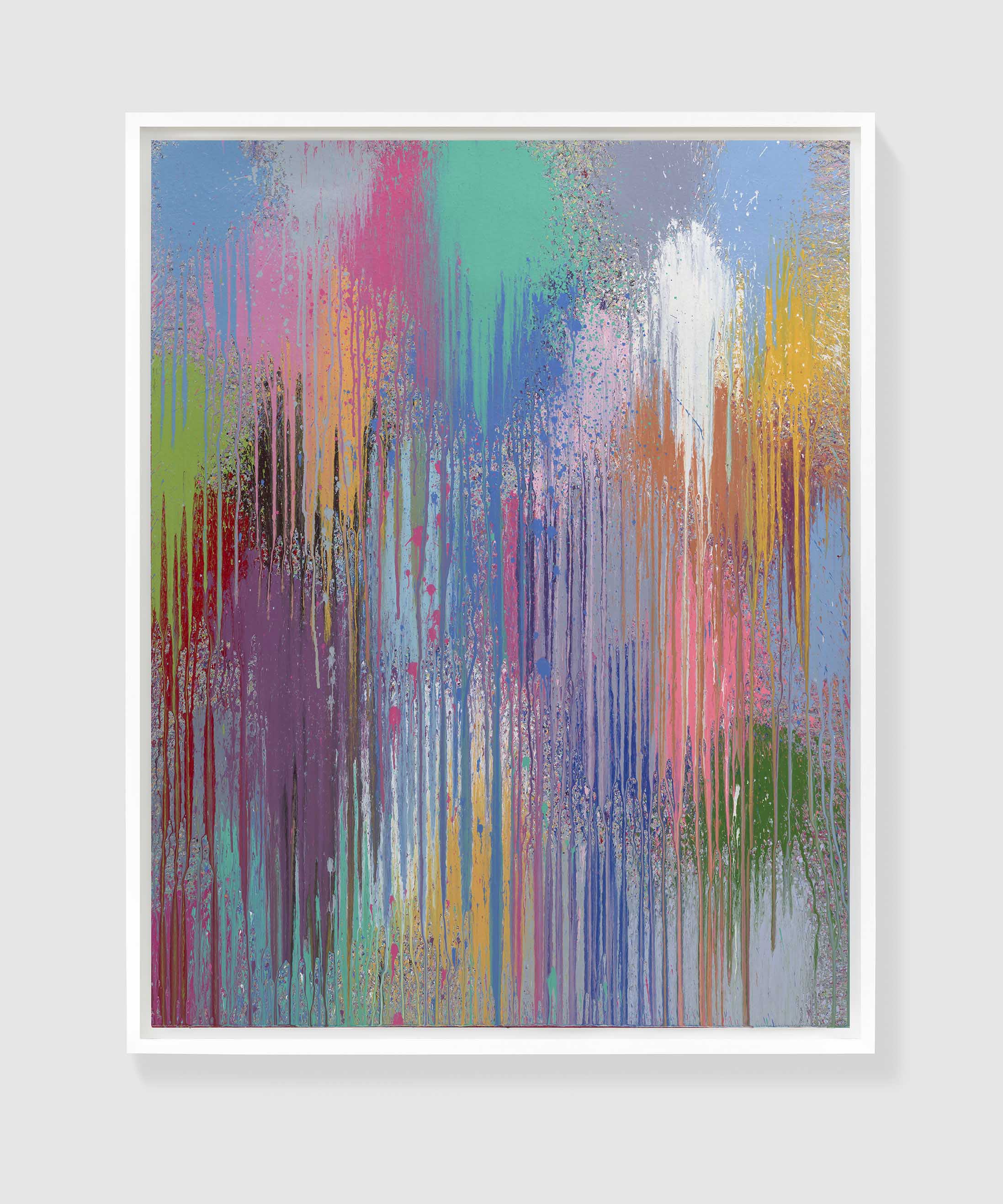 Ian Davenport - Tourbillion, 2023, Acrylic on paper