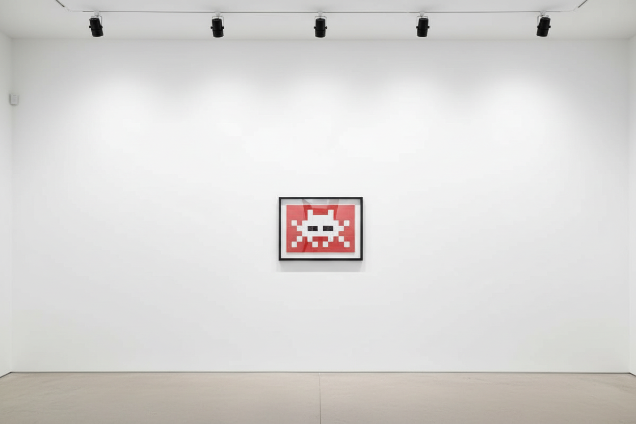 Invader - Invasion (Blue), 2009, Embossed screen print