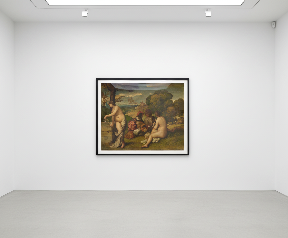 Jeff Koons — Gazing Ball (Titian Pastoral Concert)