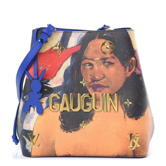 Jeff Koons - Louis Vuitton x Jeff Koons NeoNoe Handbag Limited Edition Jeff Koons Gauguin Print Canvas, Coated