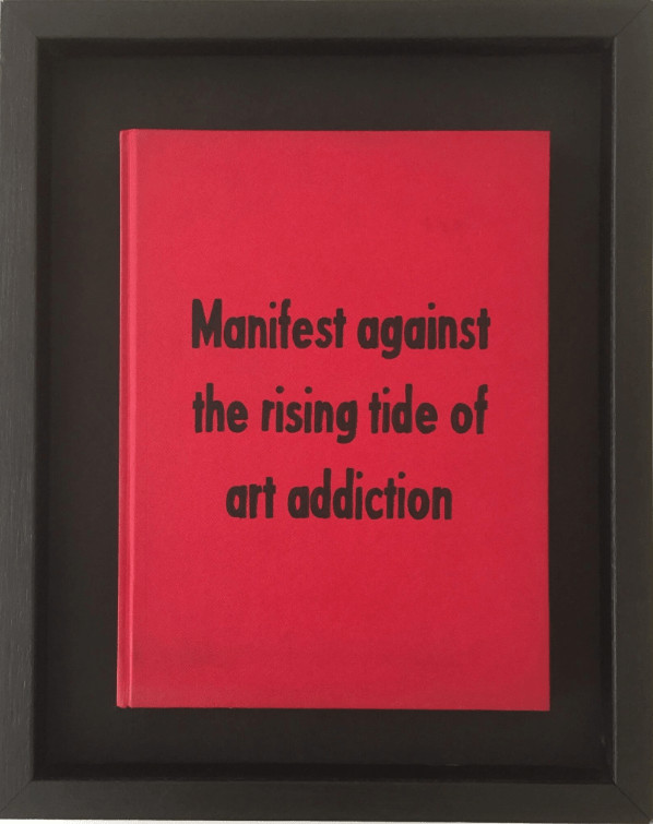 Johan Deckmann - Art Addiction, 2017, Acrylic paint on repurposed book, framed or unframed