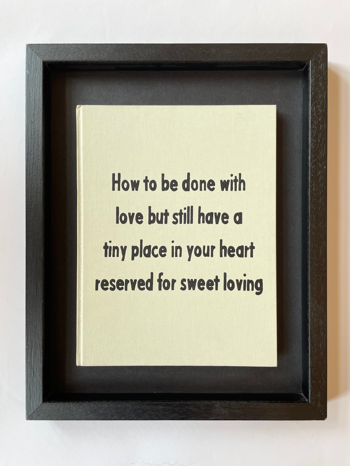 Johan Deckmann - Done With Love, 2022, Acrylic on book