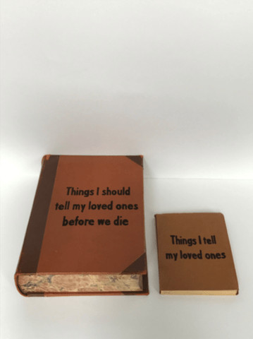 Johan Deckmann - My Loved Ones, 2017, Acrylic paint on repurposed book