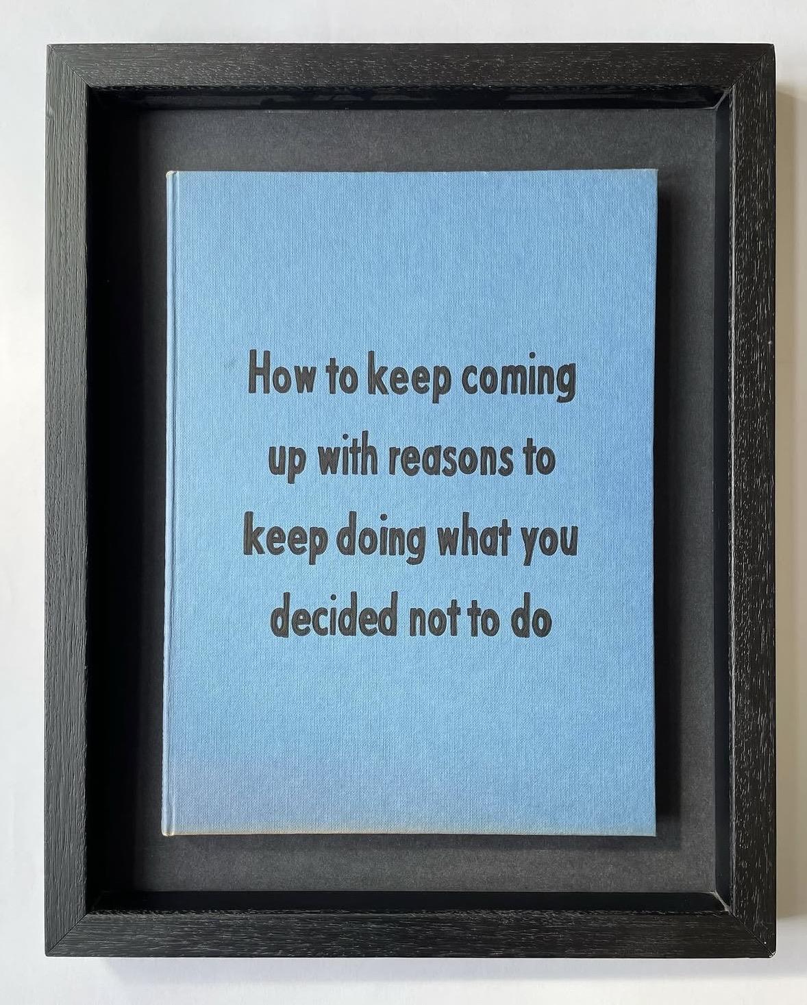 Johan Deckmann - Reasons, 2025, Acrylic on book