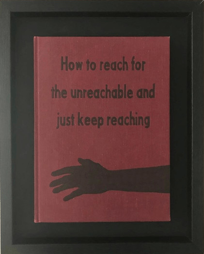 Johan Deckmann - The Unreachable, 2018, Acrylic paint on repurposed book, framed or unframed