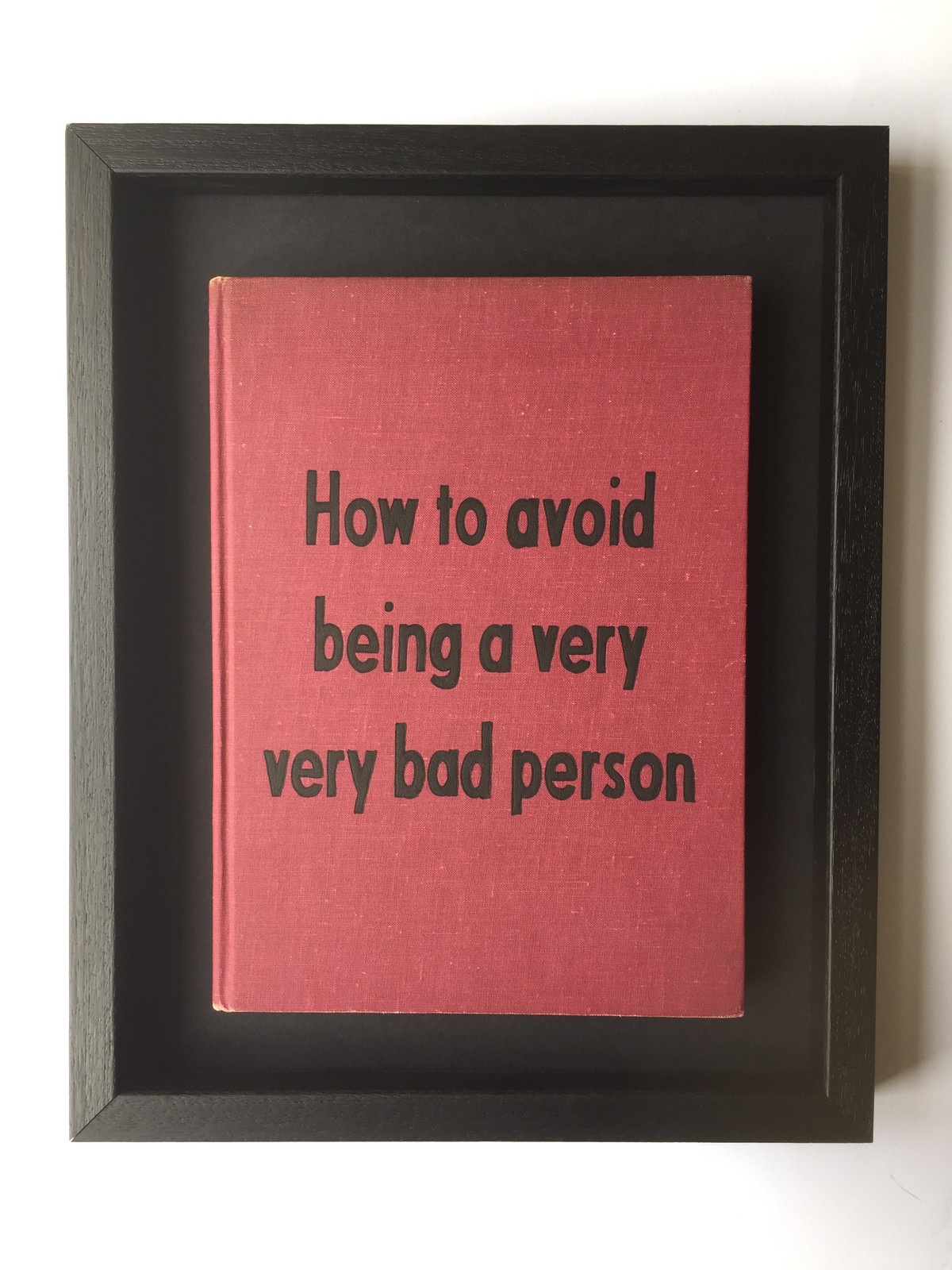 Johan Deckmann - Very Very Bad Person, 2016, Acrylic on book