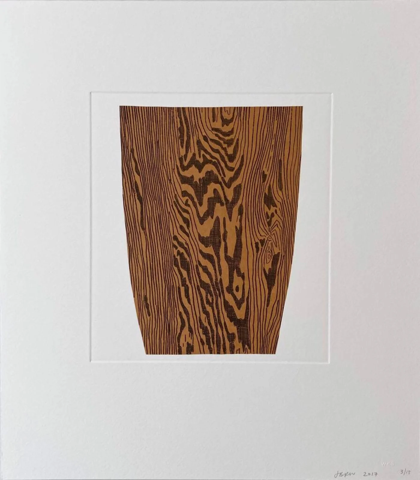 Jonas Wood - 8 Pots (5), 2017, Chin-collé etching on somerset paper