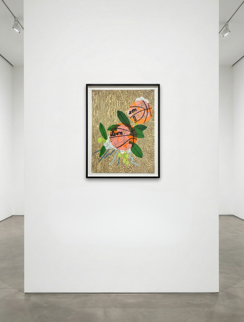 Jonas Wood - Double Basketball Orchid 3 State II, 2025, 25 color lithograph