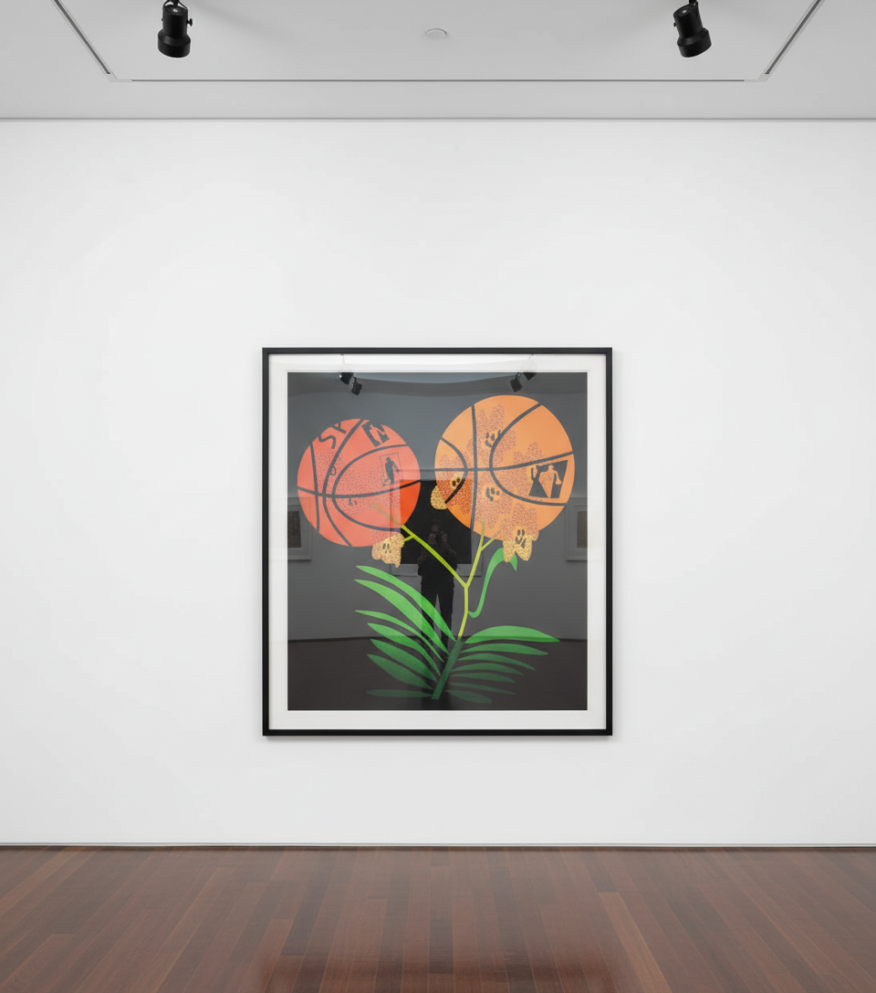 Double Basketball Orchid… — Jonas Wood · Basketball | Guy Hepner