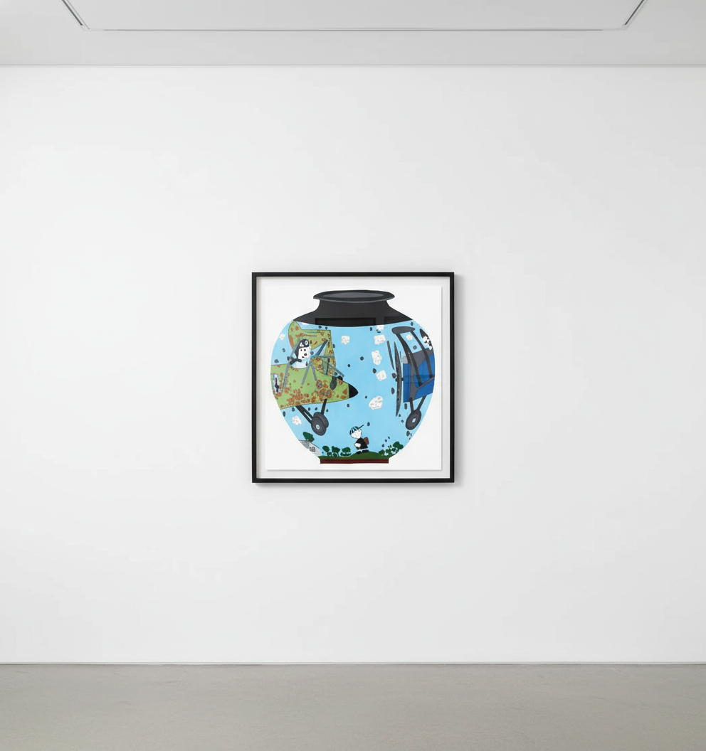 Untitled (Yellow Orchid Pot) — Jonas Wood | Guy Hepner