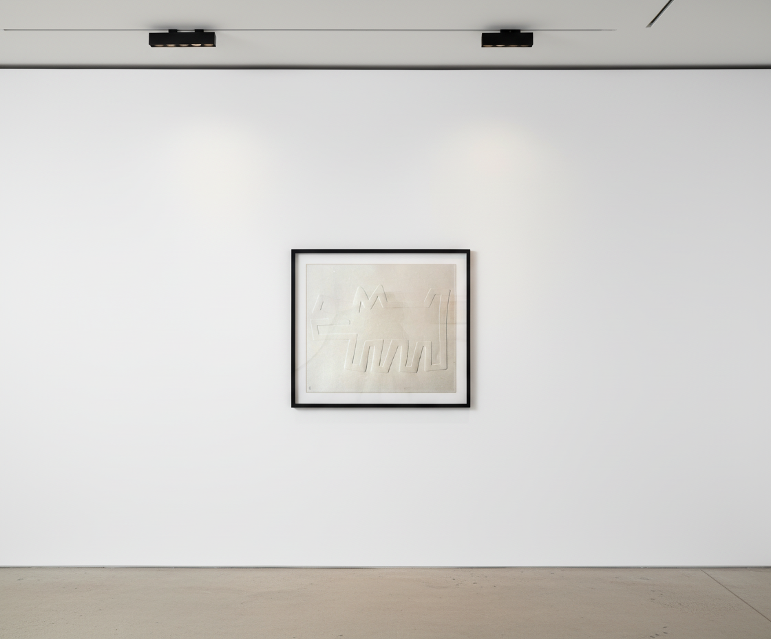 keith haring barking dog rendered