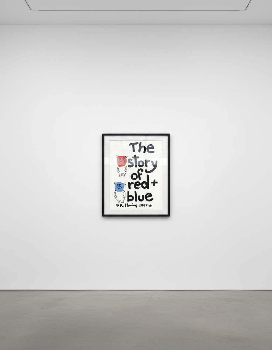 The Story of Red and Blue Cover… — Keith Haring | Guy Hepner