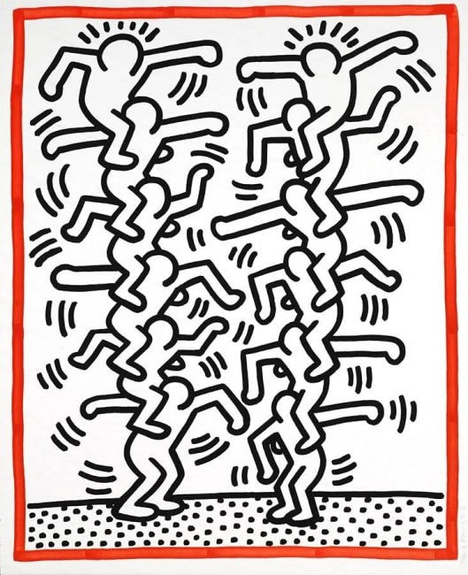 Three Lithographs 3 (People Ladder) (Littmann PP. 41)