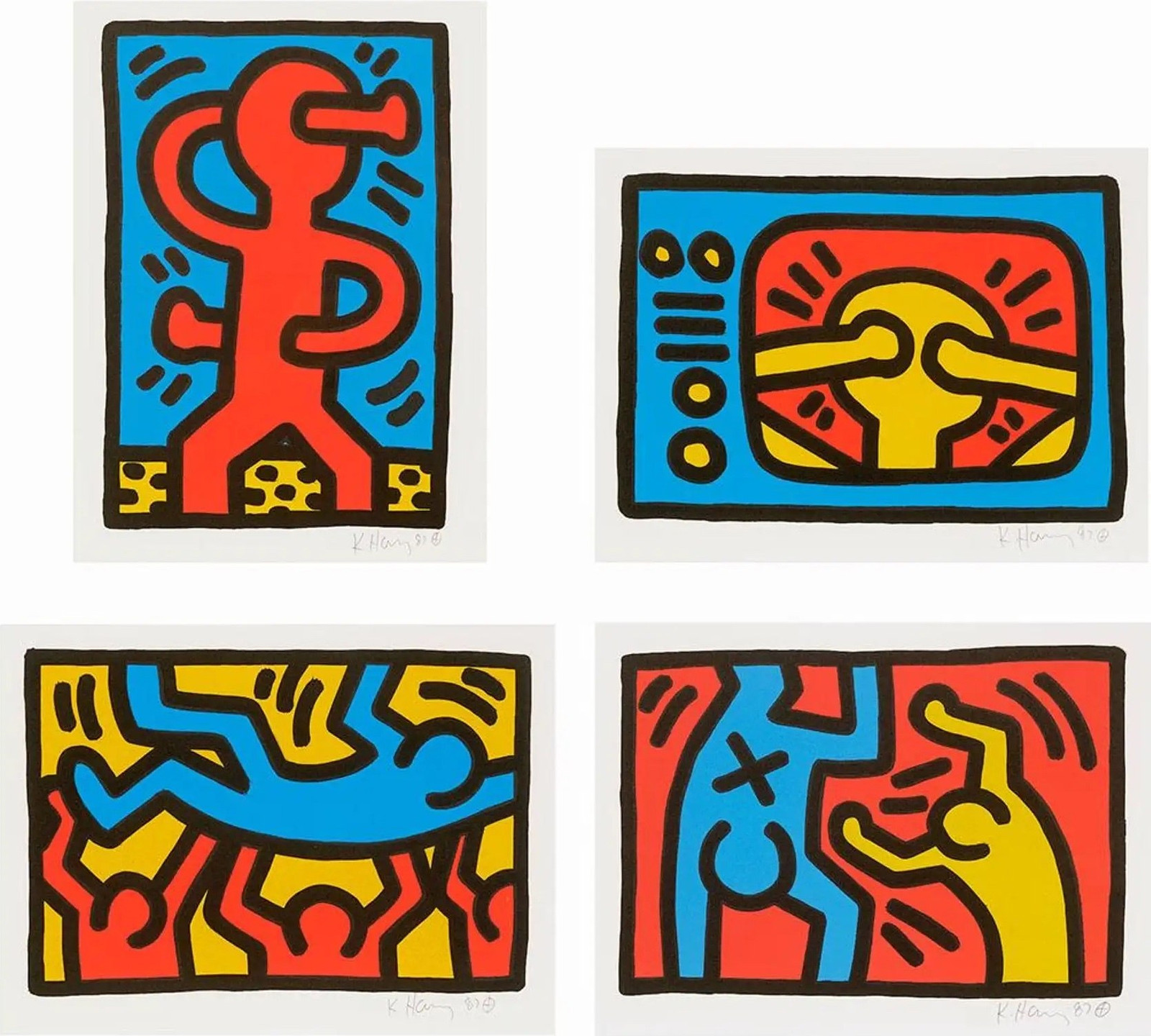 Untitled (Man on… — Keith Haring · Untitled | Guy Hepner