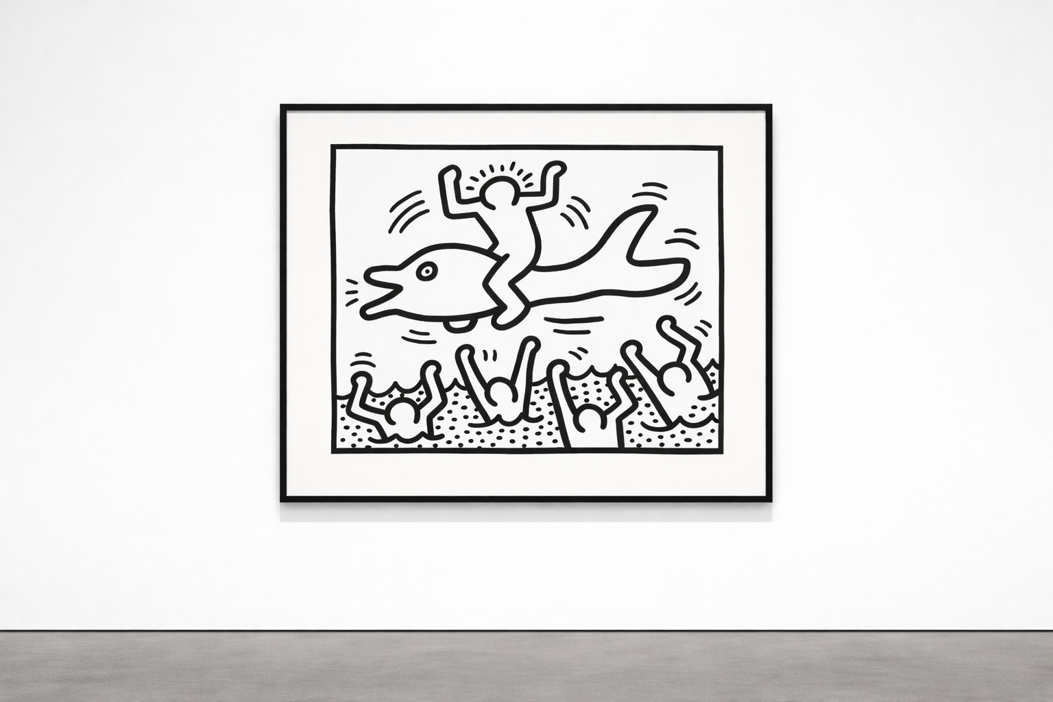 Untitled (Man on… — Keith Haring · Untitled | Guy Hepner