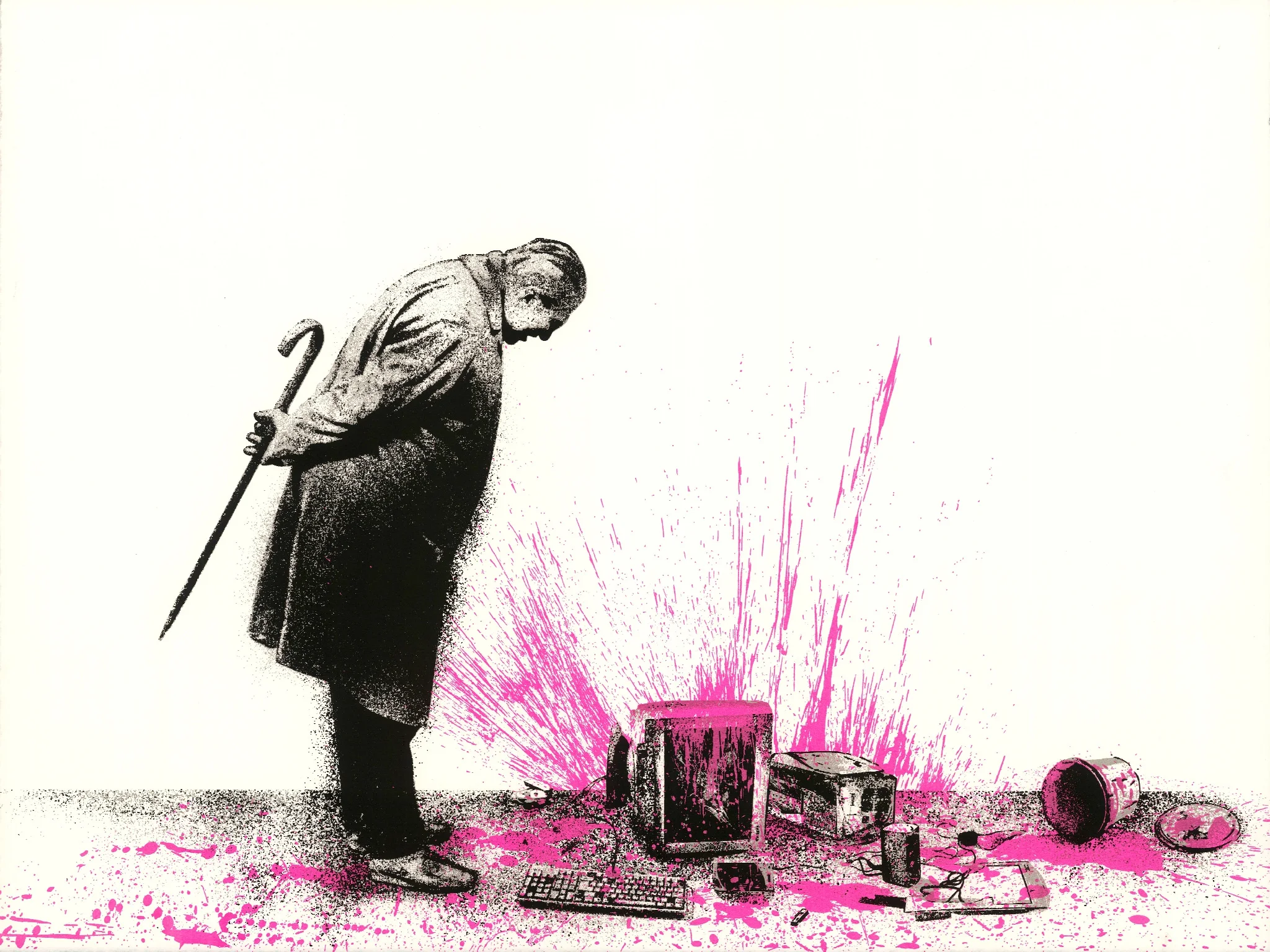 Mr. Brainwash — Glitch (Pink)