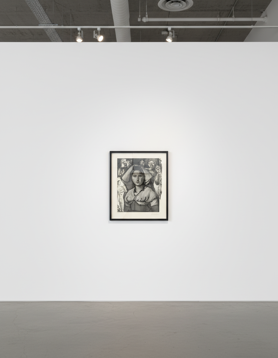 Femme à L'Italienne d'après le tableau de Victor Orsel (Bloch 740)