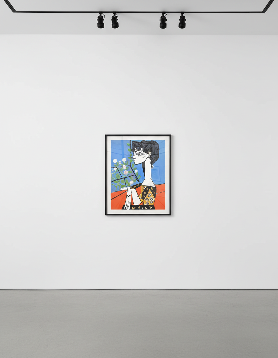 パブロ・ピカソ、Portrait of J. R. with Roses Jacqueline with Roses — Pablo Picasso | Guy Hepner