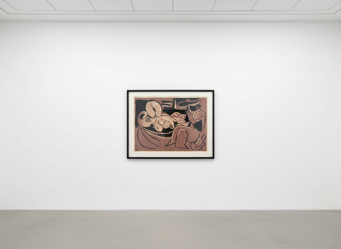 Woman Reclining and Man with a Guitar | Femme couchée et homme à la guitare,