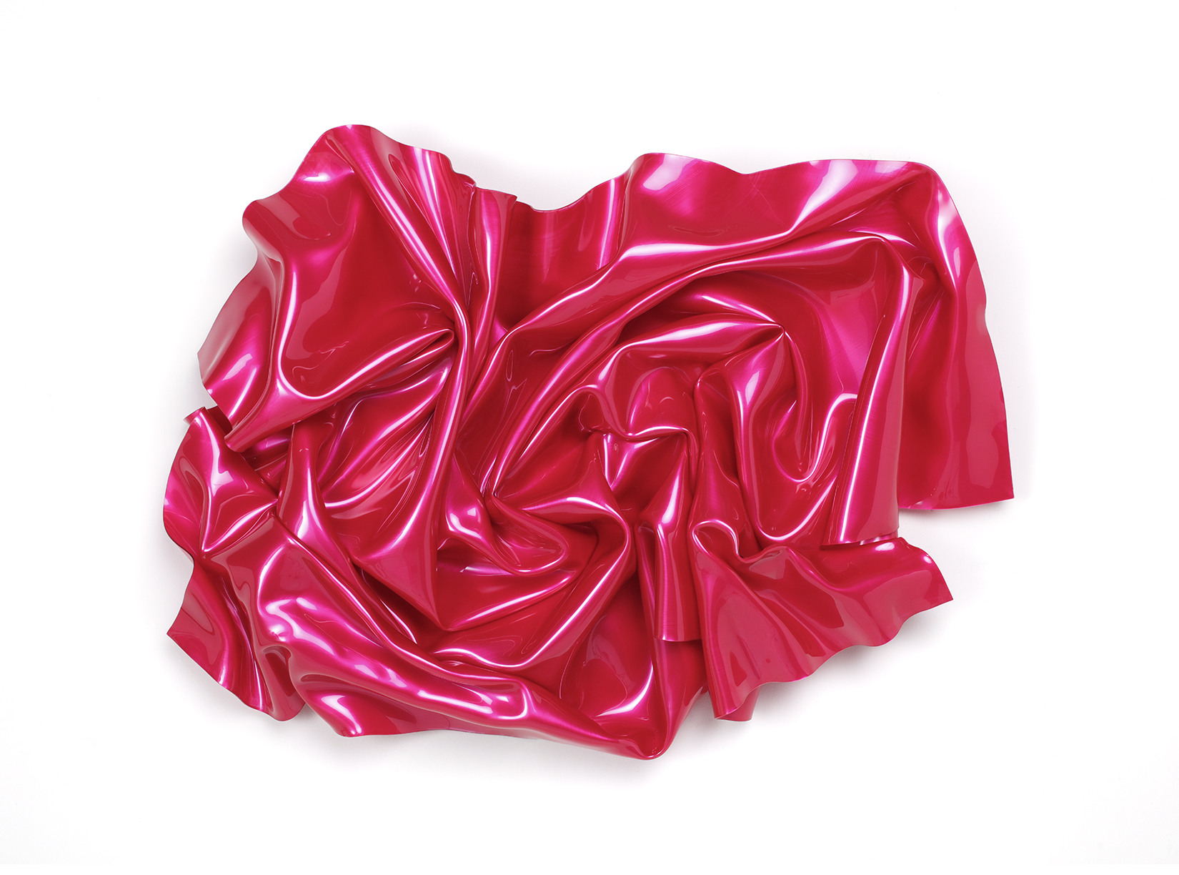 Paul Rousso - Rose Abstraction^, 2024, Acrylic Paint on Hand-Sculpted Thermoplastic Polyester