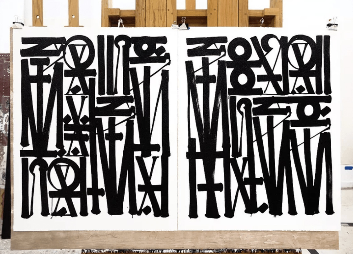 Retna - Say My Name / So You Can See Me, Hand Embellished Lithograph