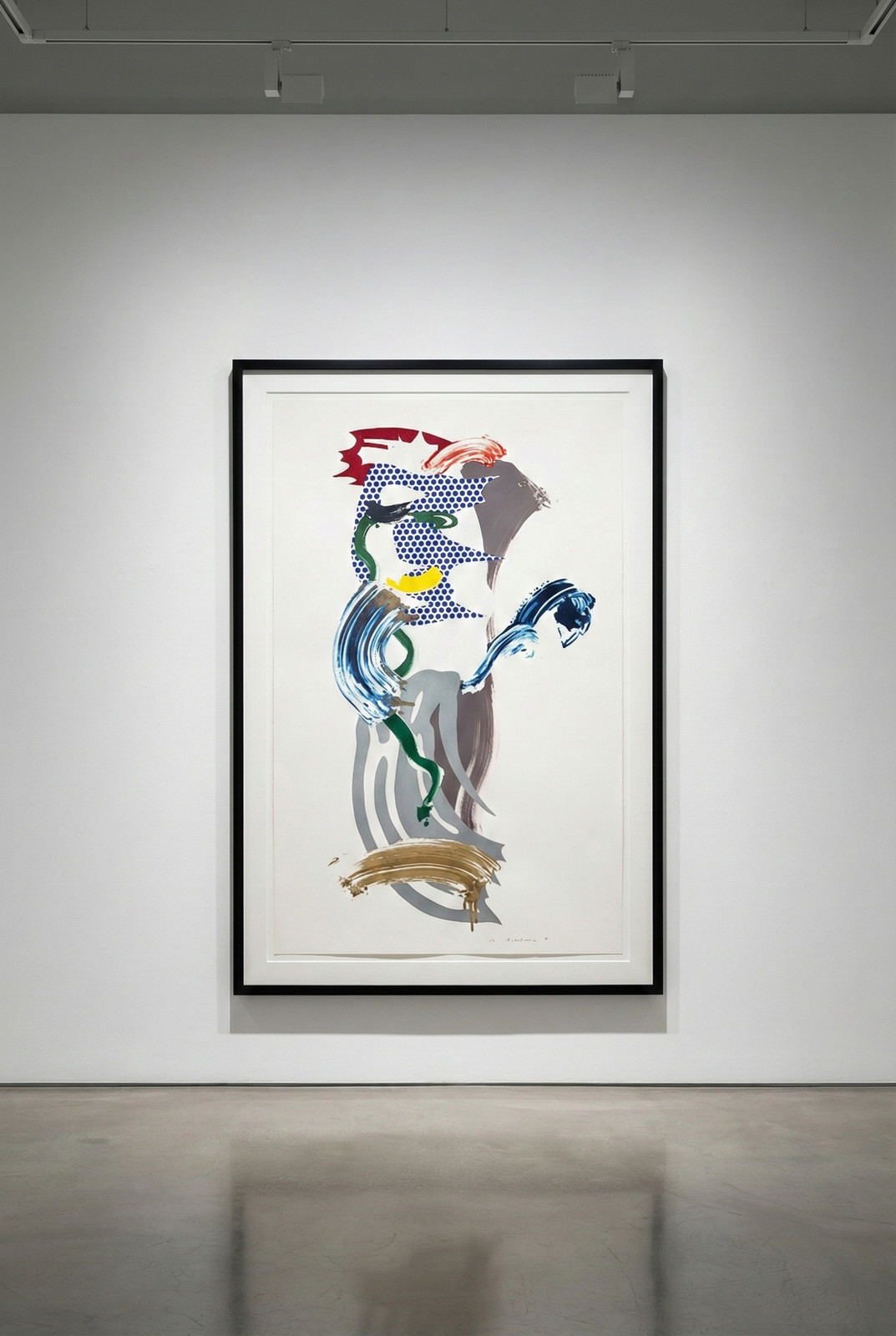 Roy Lichtenstein - Blue Face , from Brushstroke Figure Series (C. 226), 1989, Lithograph, wax type, woodcut and screen pri...