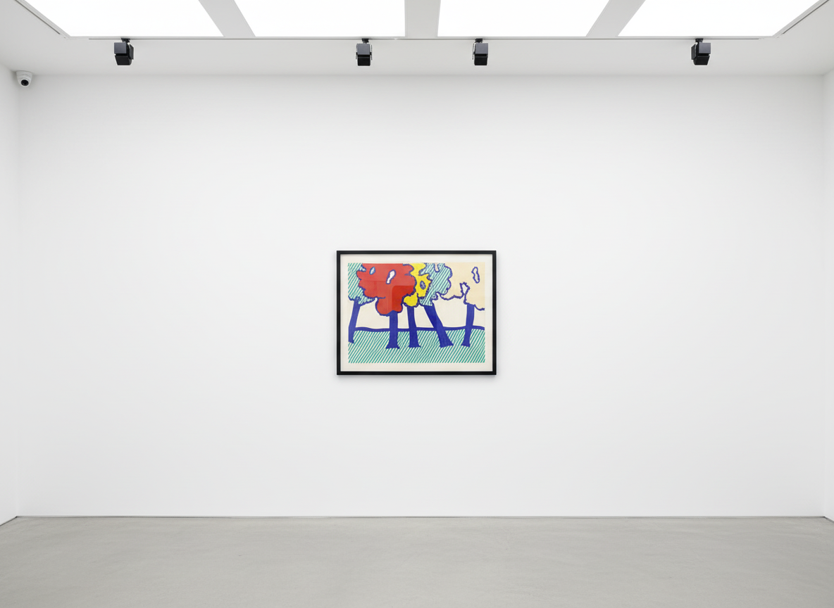 Roy Lichtenstein - Illustration For Automnal Arriere Saison en Nouvelle Angleterre, 1992, Etching and aquatint on 250-gram...