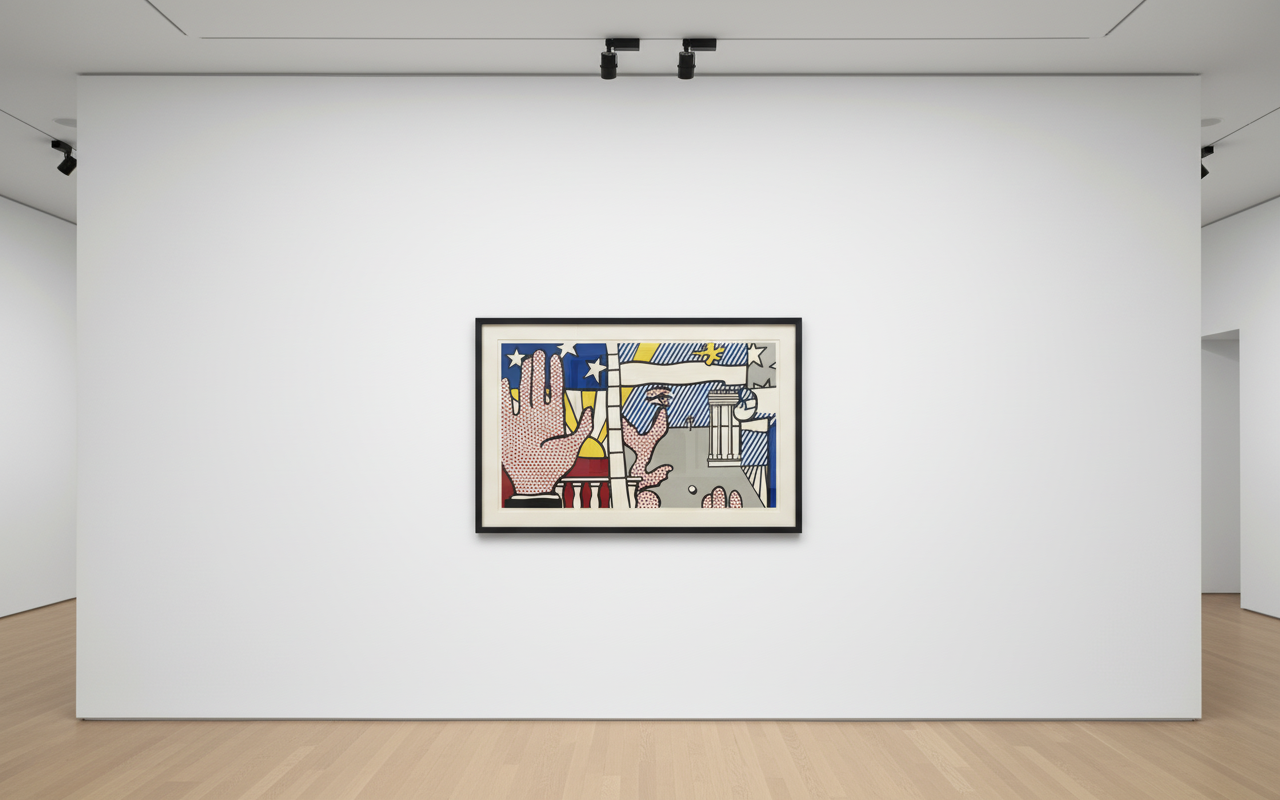 Roy Lichtenstein - Inaugural (C. 151), 1977, Screen print on Arches 88 paper