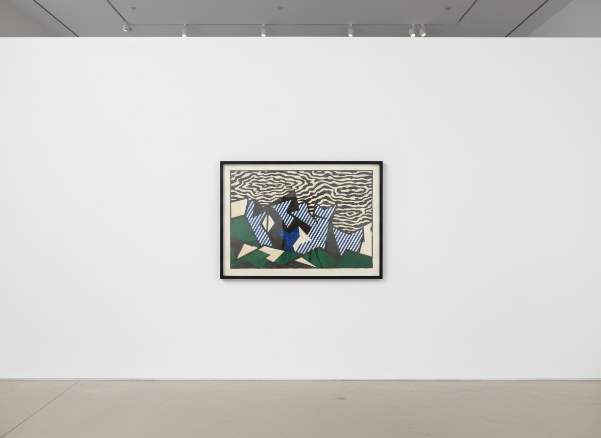 Roy Lichtenstein — Morton A Mort (C. 178), from Expressionist Woodcut Series