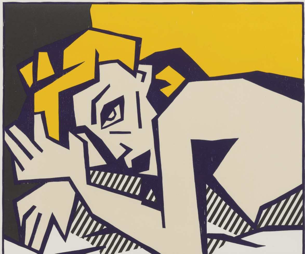 Reclining Nude (C. 172), from Expressionist Woodcut Series