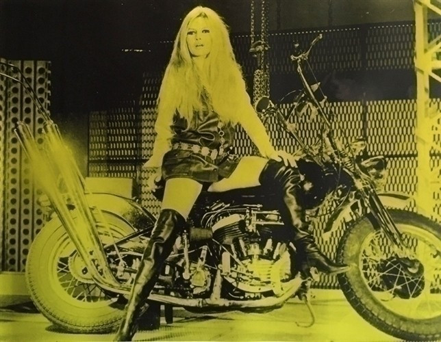 Brigitte Bardot on Bike