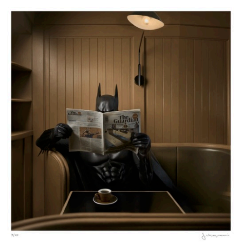 The Guardian (InkJet) Black Espresso Cup