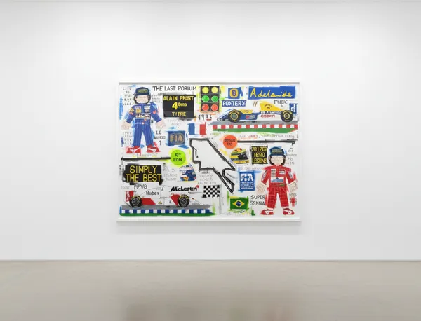 Sol Felpeto - Prost vs. Senna, Adelaide 1993, Acrylic on canvas