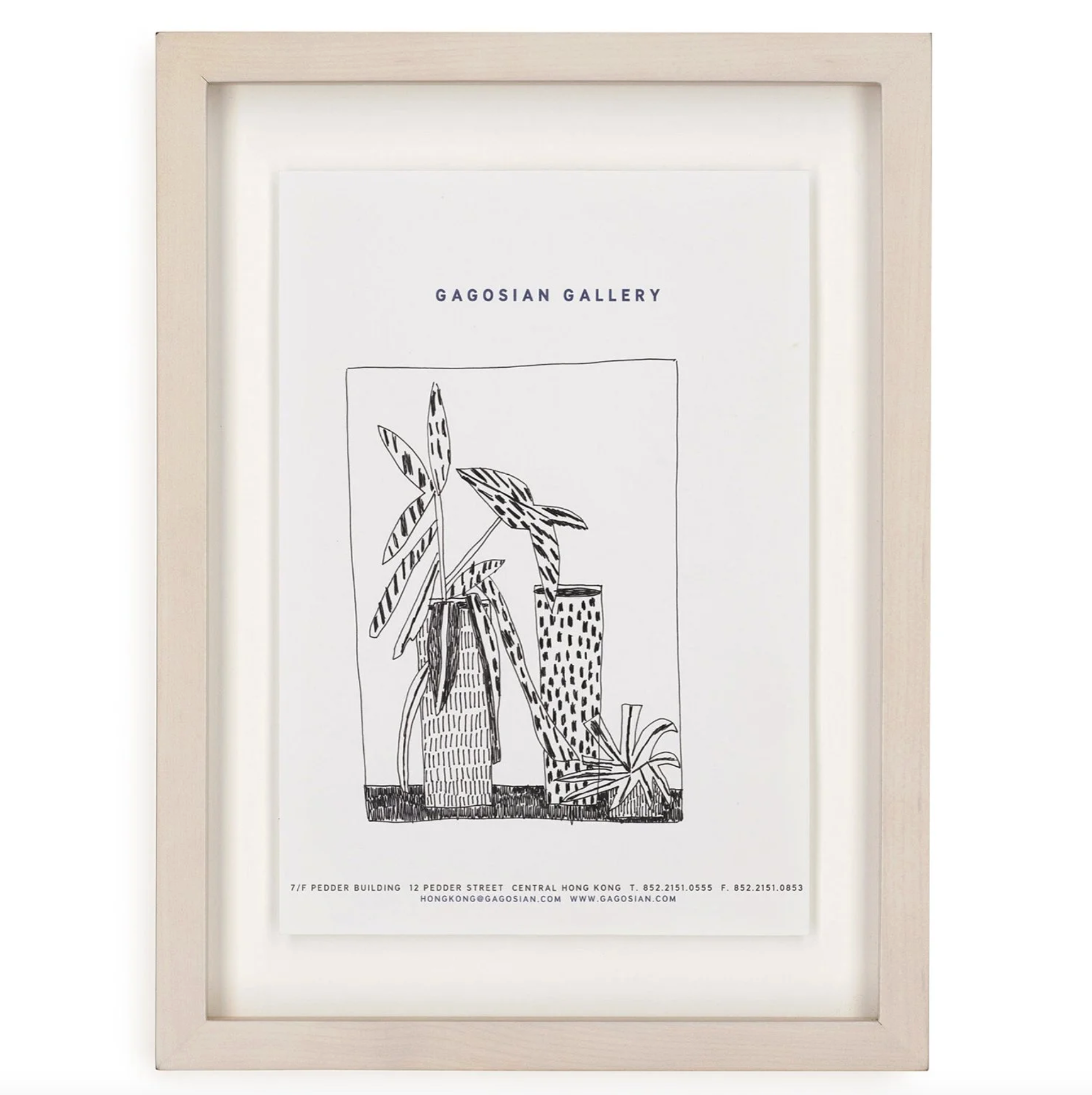 Untitled Plant and Vase Drawing