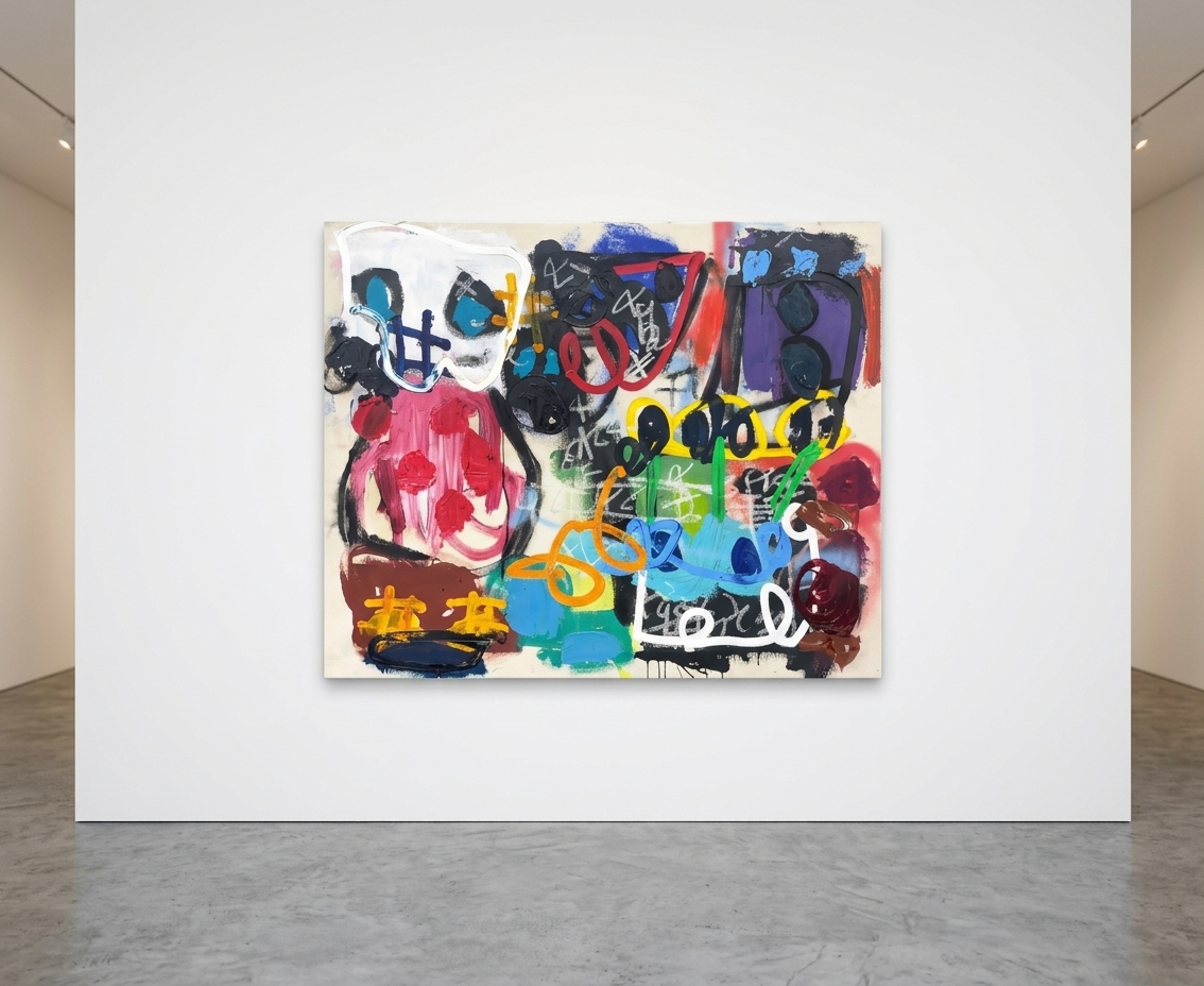 Taher Jaoui - Ghost Protocol, 2026, Oil and Acrylic on Canvas