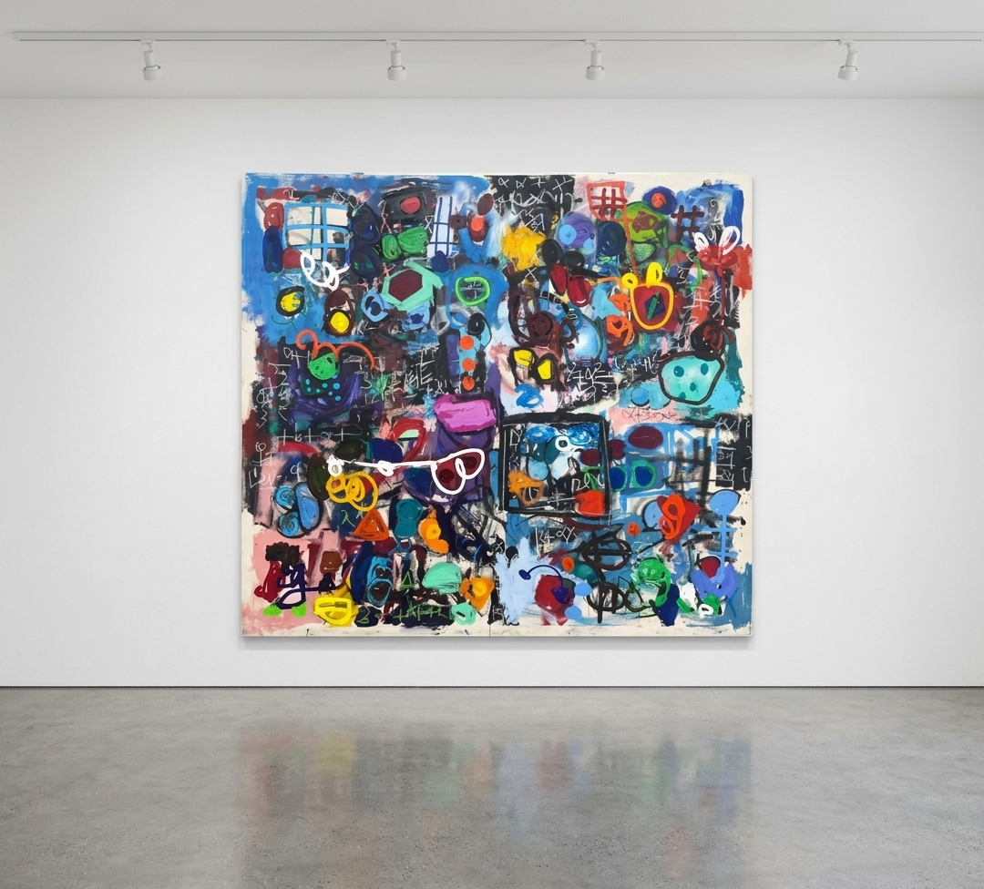 Taher Jaoui - Soul Beyond Self, 2026, Oil and Acrylic on Canvas