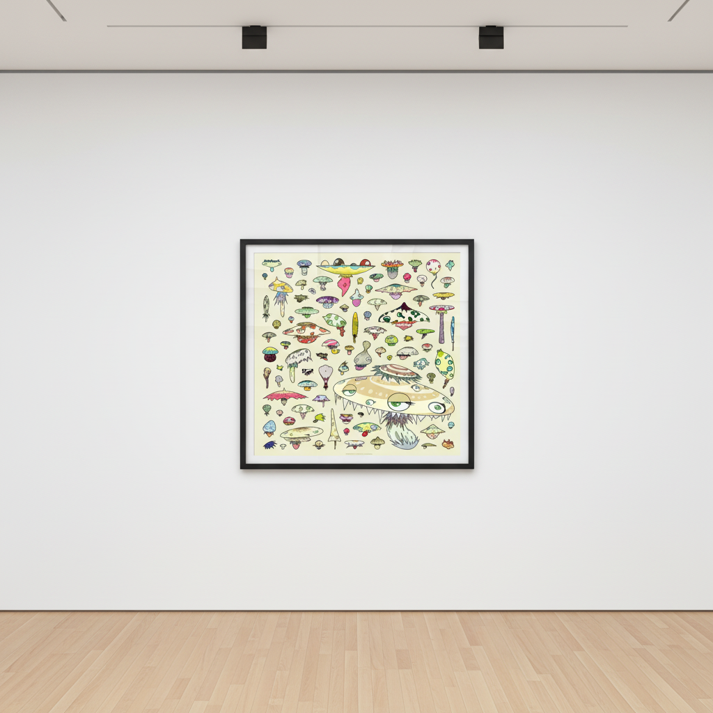 Takashi Murakami - Champingnion, Offset lithograph