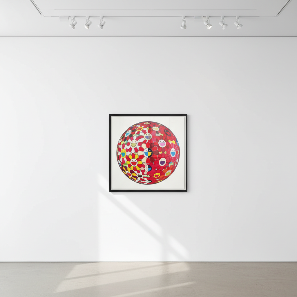 Flower Ball 3D Red