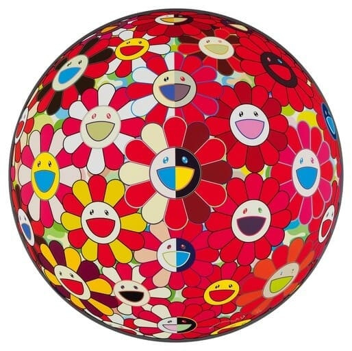 Flower Ball 3D Red