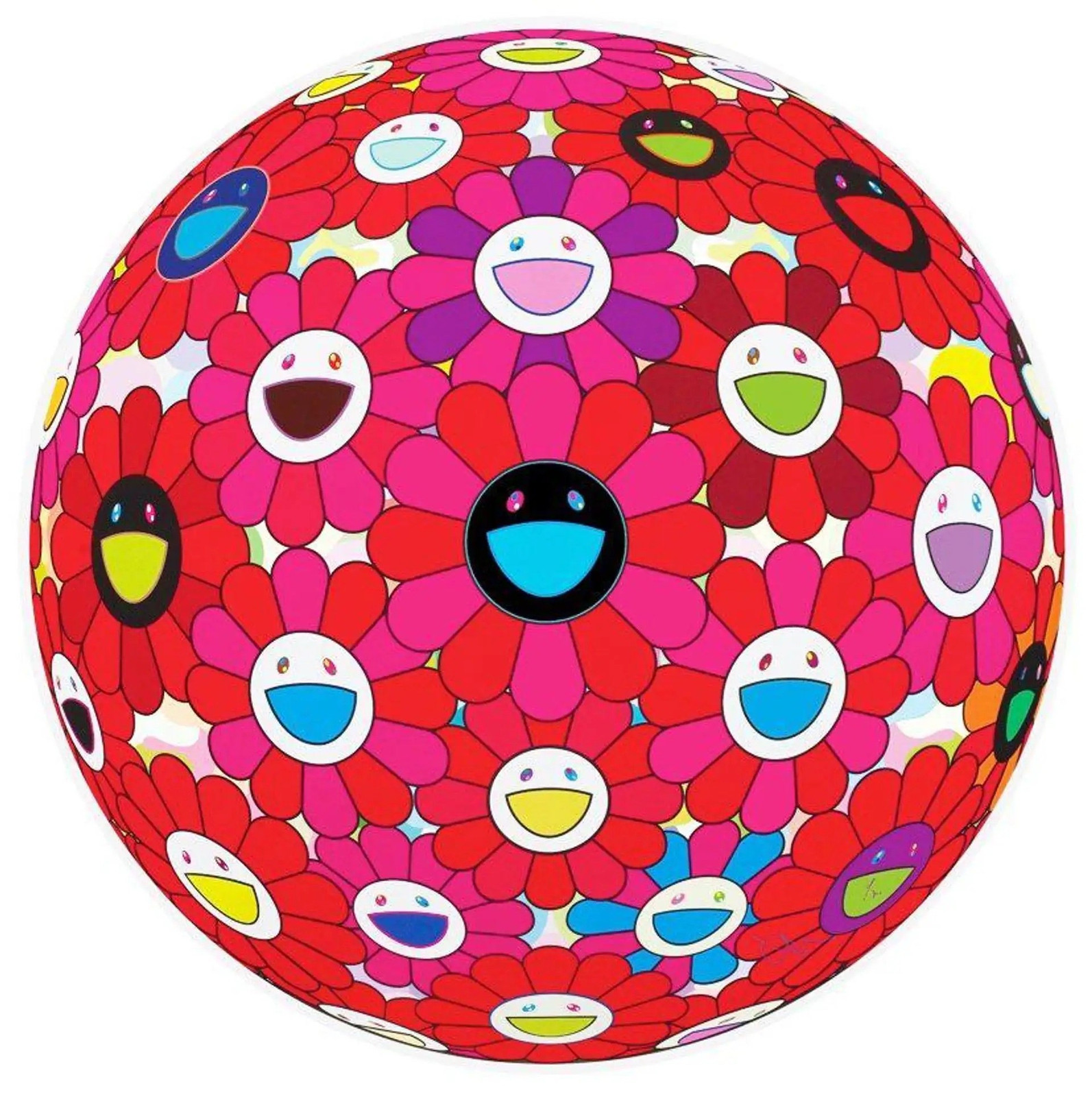 Flower Ball (Pink) — Takashi Murakami · Flower Ball | Guy Hepner