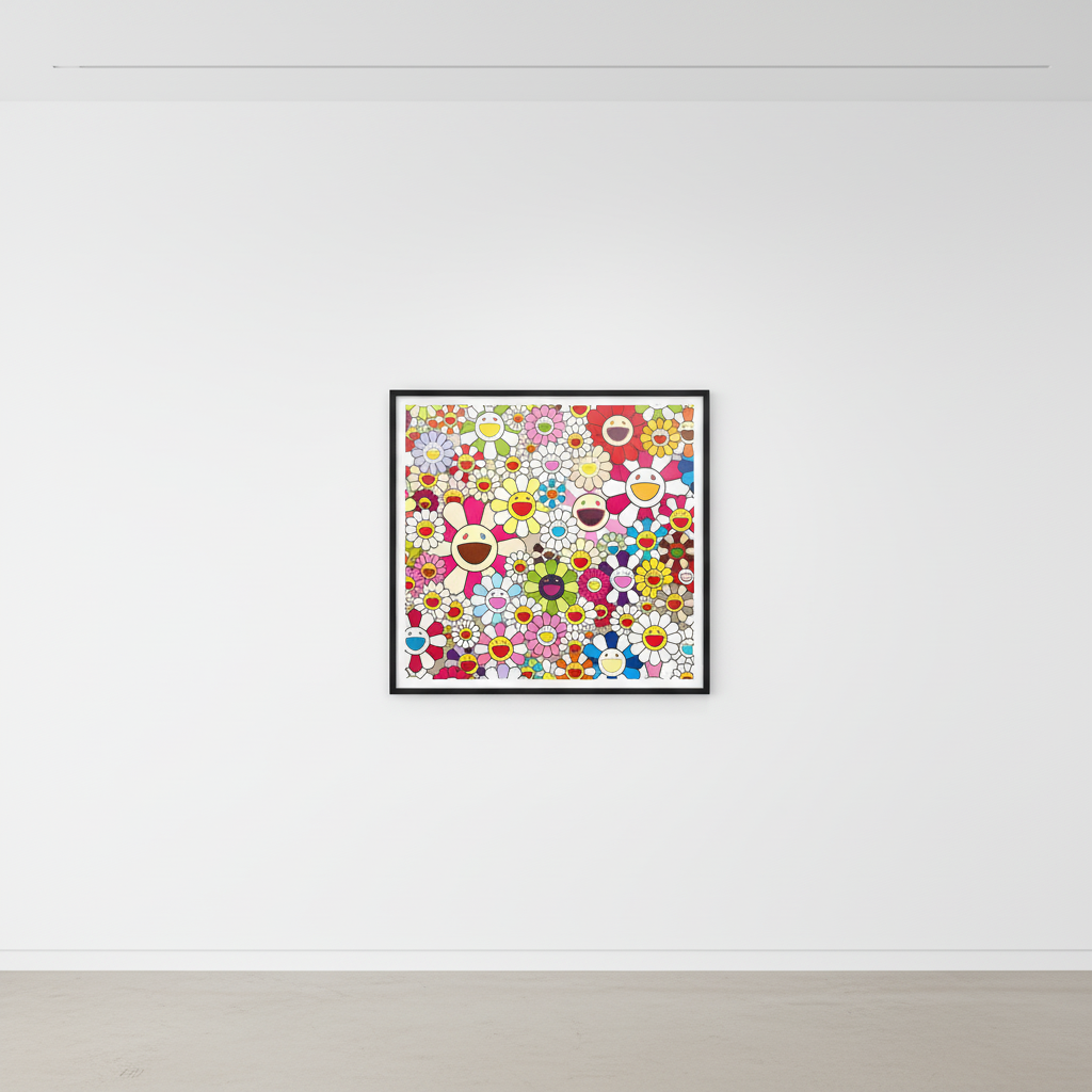 Takashi Murakami - Flowers Blooming in this World and the Land of Nirvana, 2013, Screen print