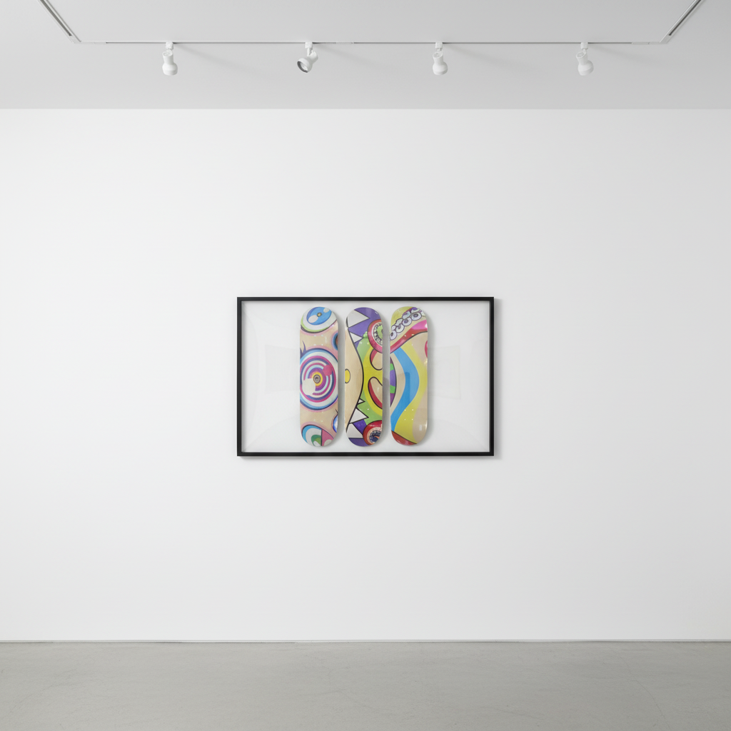 Flowers Set Of 3 Skateboard Decks