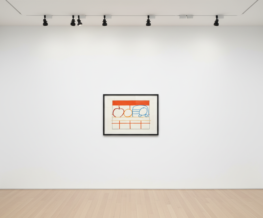 Still Life With Apple, Orange and Radio