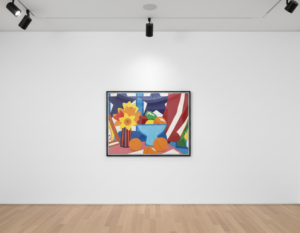 Still Life With Blowing Curtain (Red) — Tom Wesselmann, 1999