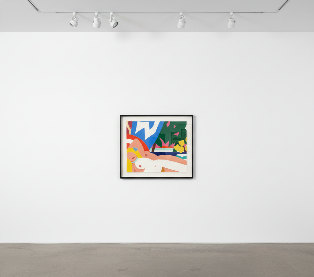 Sunset Nude with Yellow Tulips — Tom Wesselmann, 2004
