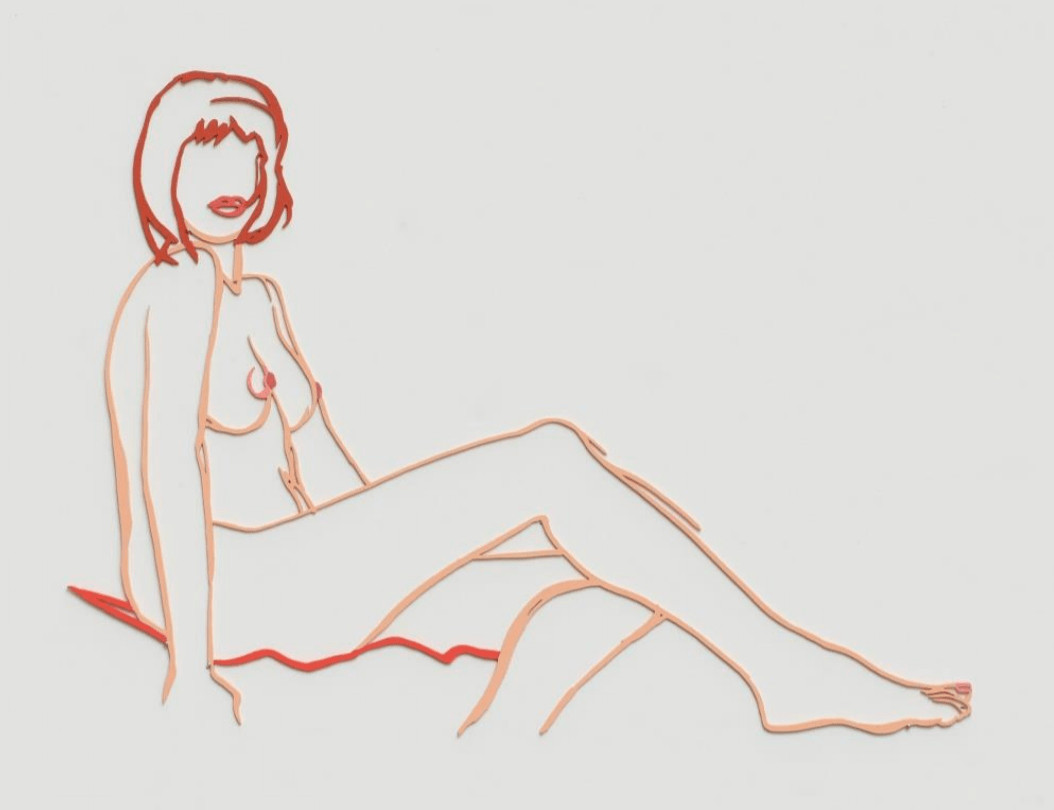 Monica Sitting One Leg On The Other